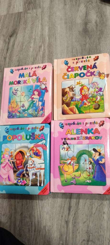Detské knihy, knihy s puzzle, 