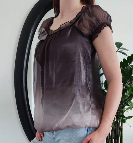 Spoločenská priehľadná blúzka, m