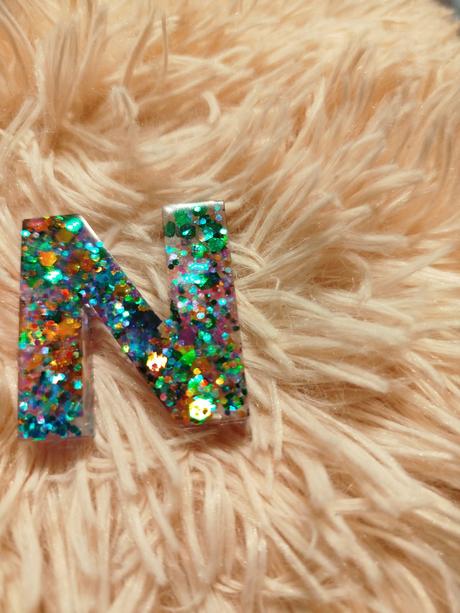 Písmená trblietavé ozdôbky kľúčenky,