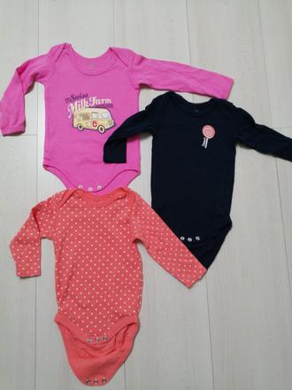 Bodicka 3ks pre dievčatka vel. 62-68, 62