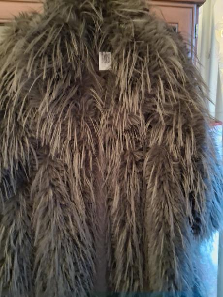 Damsky nový kožuch lama, xl