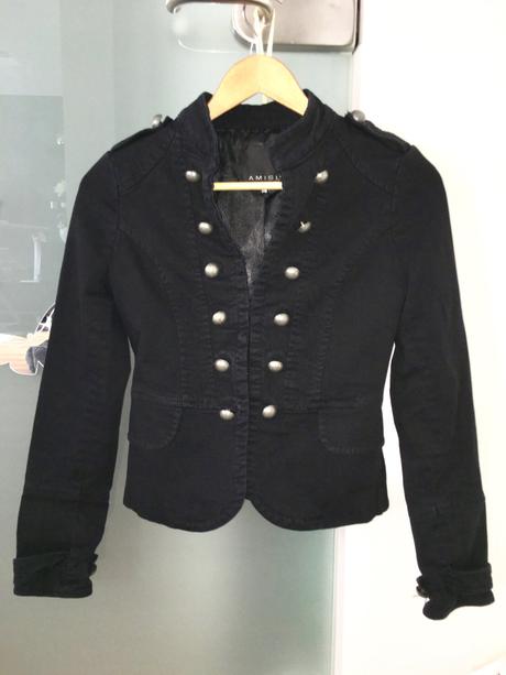 Čierne sako army štýl, amisu,xs