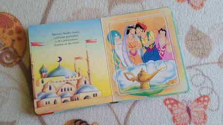 Kniha s puzzle "aladin",