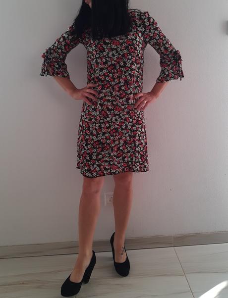 Dámske kvietkované šaty h&m, h&m,xs