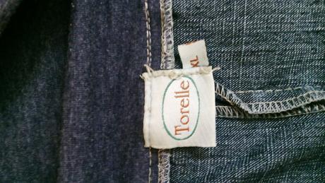 Tehotenska riflova sukňa, xl