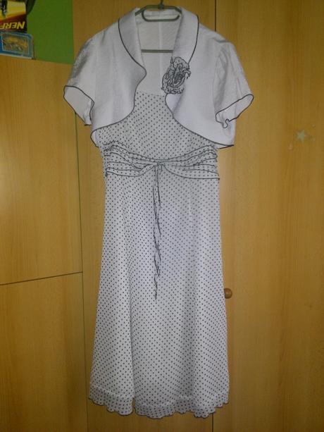 Bodkované šaty s bolerkom, 40