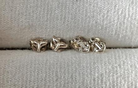 Strieborné mini náušnice, bijou brigitte