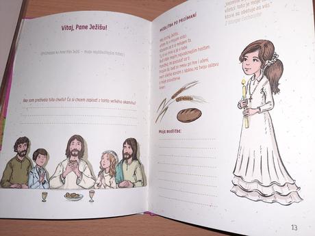 1.sväté príjmanie kniha pre dievča,