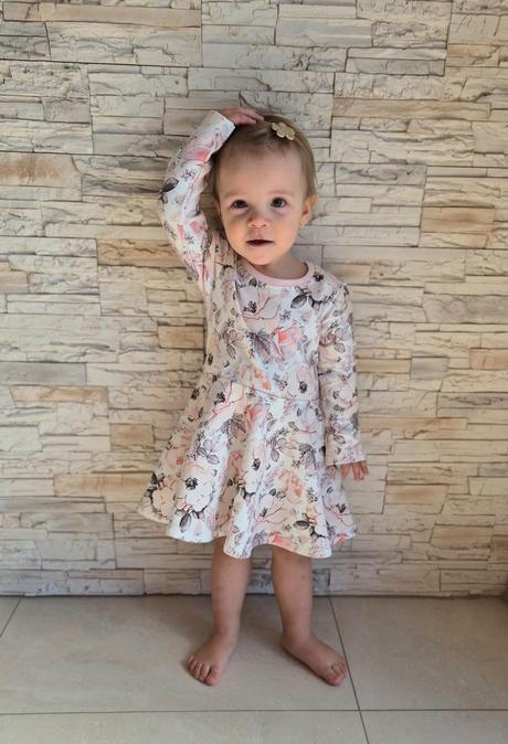 Šaty točivé z teplakoviny, 92 / 98