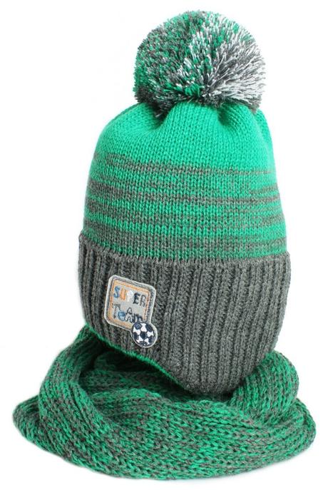 Chlapčenský set čiapka,nákrčník/mix farieb, 