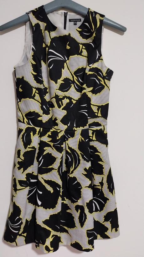 Šaty so skladanou sukňou, warehouse,xs