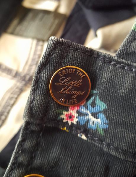 Kvetinková sukňa na traky, h&m,122