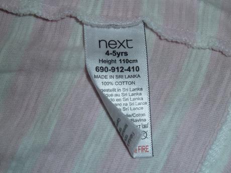 Prúžkované šaty 116/122, next,116