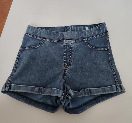 Elastické riflové šortky, h&m,170