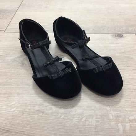 Topánky zamatové dievčenské ovs č.31, vd -19,3cm, 31