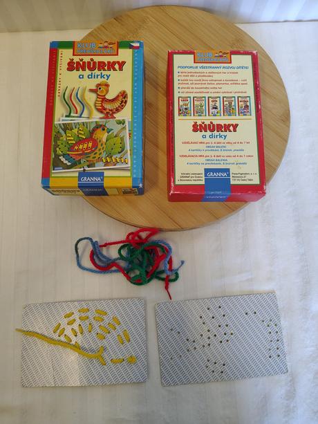 Retro hra šnúrky a dierky, granna, 2003, nekomplet,