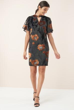 Šaty s vypaľovanými kvetmi, next,40 / l