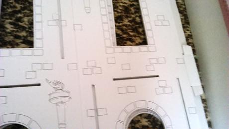 Hrad na hranie z kartónu,