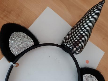 Čelenka jednorožec s uškami,