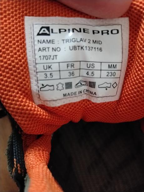 Jesenné/turistické topánky alpine pro 36, alpine pro,36