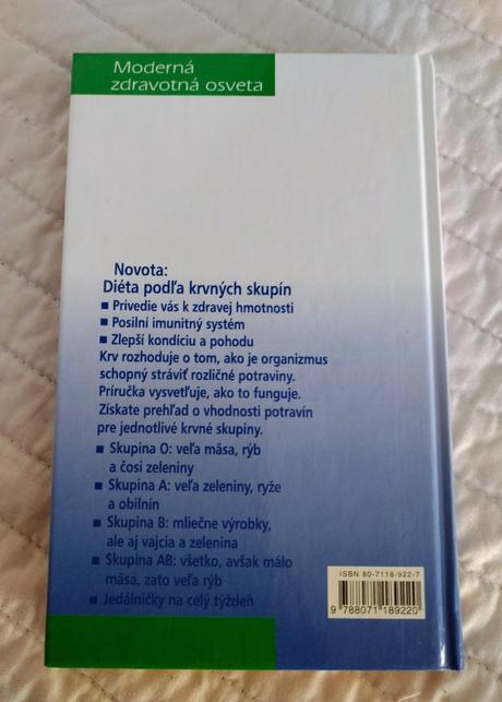 Kniha diéta podľa krvných skupín,