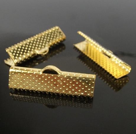 Bižutérna koncovka zlatá, 