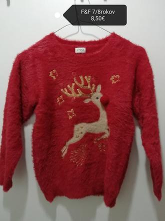 Teplý sveter so sobom, f&f,128