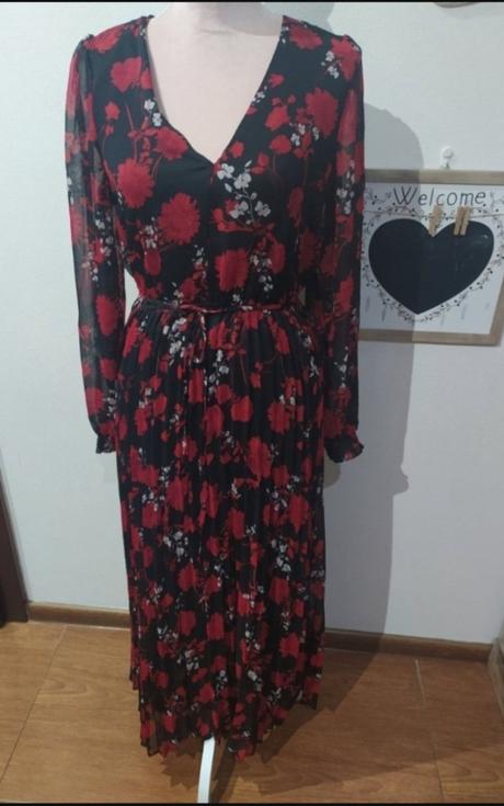 Maxi šaty s plisovanou sukňou, reserved,36