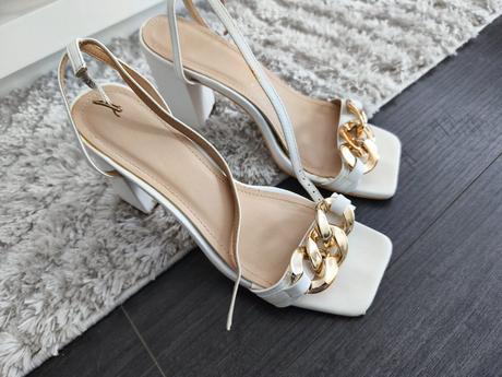 Biele sandálky 40, 40