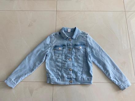 Modra riflova bunda, h&m,134