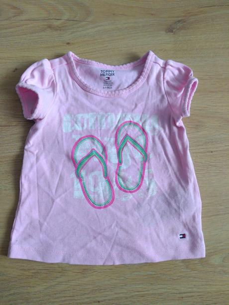 Tričko tommy hilfiger 6-9 mes. 75, tommy hilfiger,74