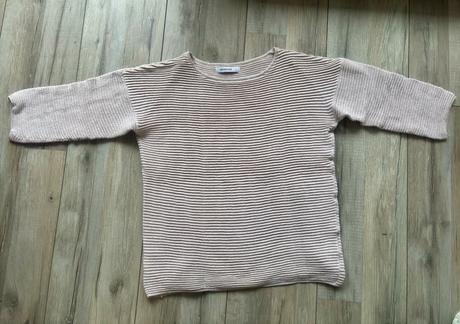 Púdrovo ružový svetrík s 3/4 rukávmi, reserved,s