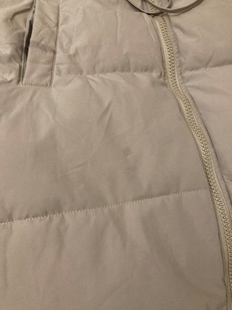 Béžová dlhá  vesta, l