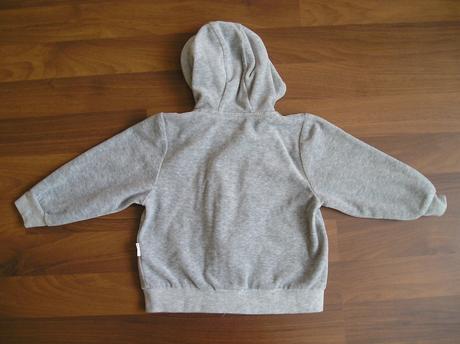 Šedá velúrová mikina, herma,80