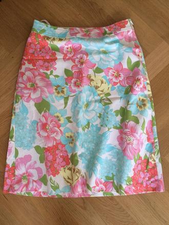 Kvetová sukňa v pastelových farbách, xs, 34