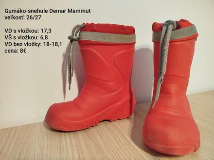 Gumáky demar mammut, demar,26