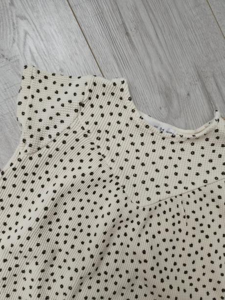 Štýlové bavlnené šaty / tunika s bodkovaným vzorom, zara,104