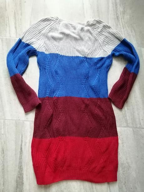 Pletené šaty v40-42, bavlna-akryl, 40