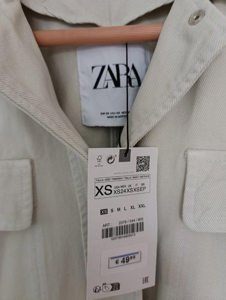 Zara bunda/kosela, zara,xs