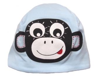 Pinkie detská čiapka light blue monkey, pinkie,98 / 104 / 110 / 116 / 122