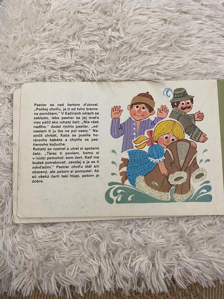 Staré retro lepolero stará dievka a čert 1978,