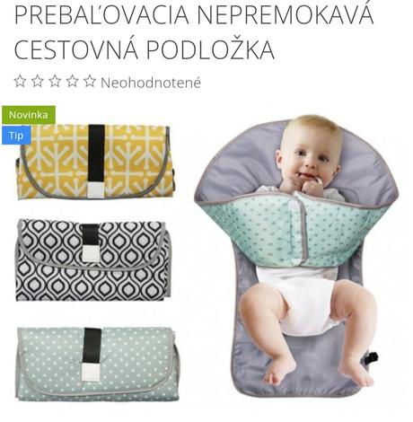 Cestovná prebaľovacia podložka, 