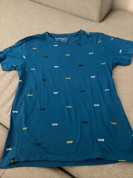 Tričko modré s potlačou, reserved,158