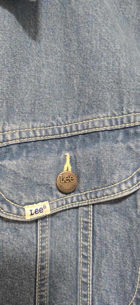 Predĺžená rifľová bunda lee, lee,m