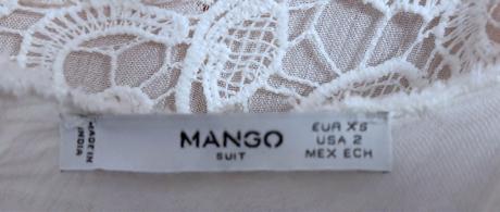 Predám krásne biele letné šaty mango veľ. xs, mango,xs