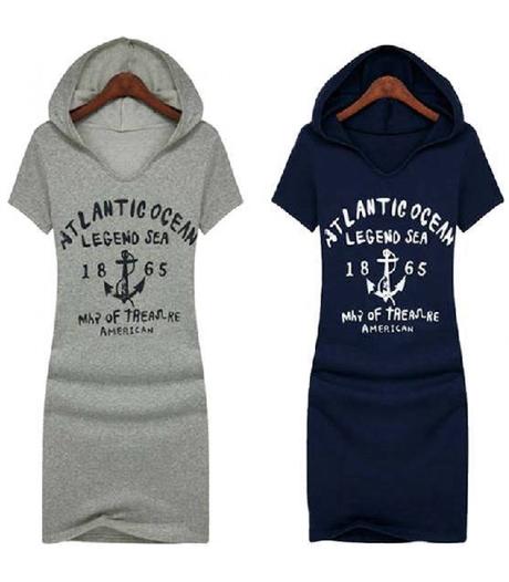 Sive saty s kapucnou, xs
