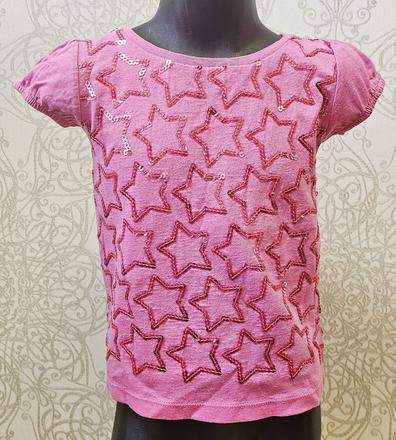 Tričko s flitrovanými hviezdičkami, young dimension,110