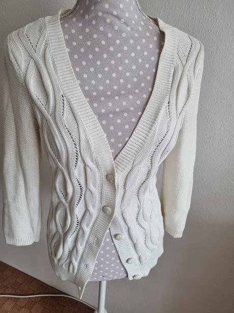 Maslový pletený svetrík orsay 38, orsay,38