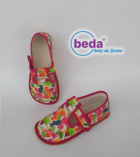 Detské textílne dievčenské papučky, beda,26 / 33 / 34 / 35