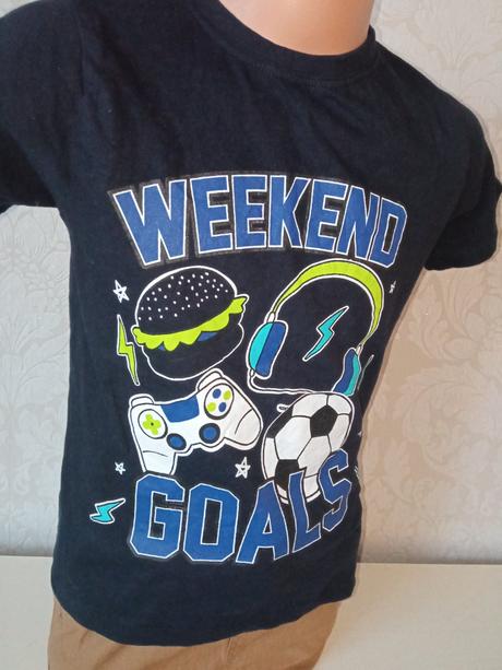 Chlapčenské tričko s potlačou a nápismi (6-7r.), kids,116